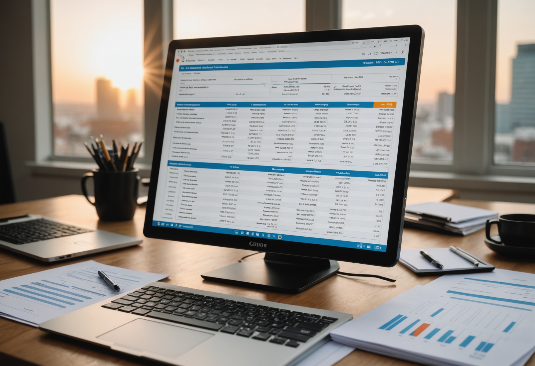 financial ledger reconciliation process on a computer